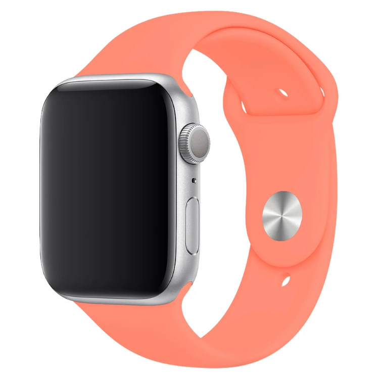 Pulseira Silicone Apple Watch 42/44/45/49mm Sport Band Coral