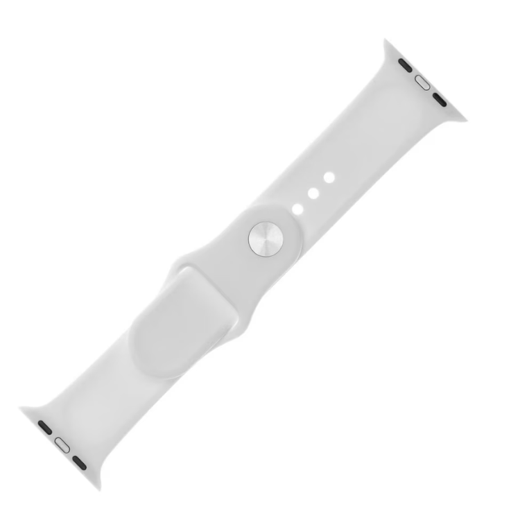 Pulseira Silicone Apple Watch 42/44/45/49mm Branco