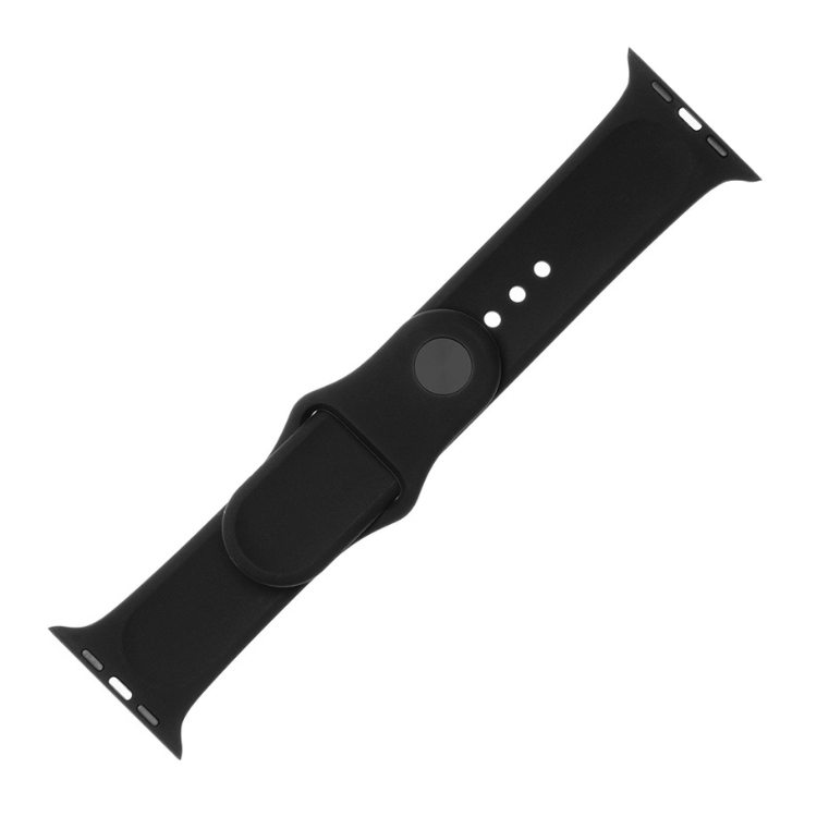 Pulseira Silicone Apple Watch 42/44/45/49mm Preto