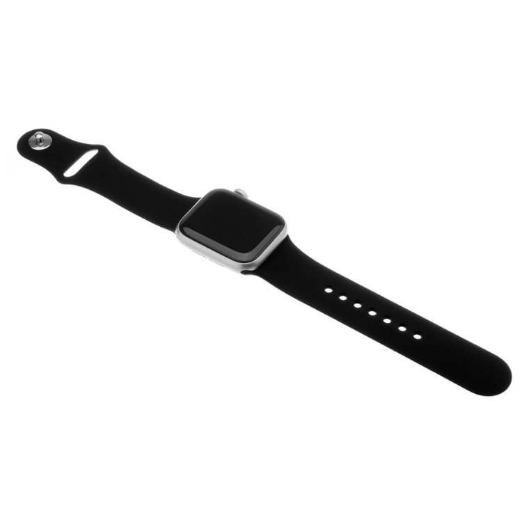 Pulseira Silicone Apple Watch 42/44/45/49mm Preto