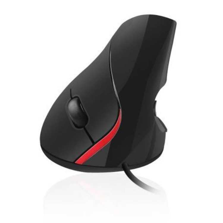 Rato Óptico Ergonómico Vertical Ewent Preto