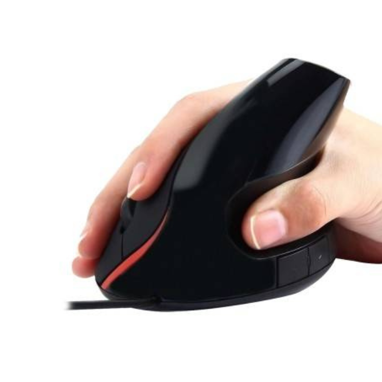 Rato Óptico Ergonómico Vertical Ewent Preto