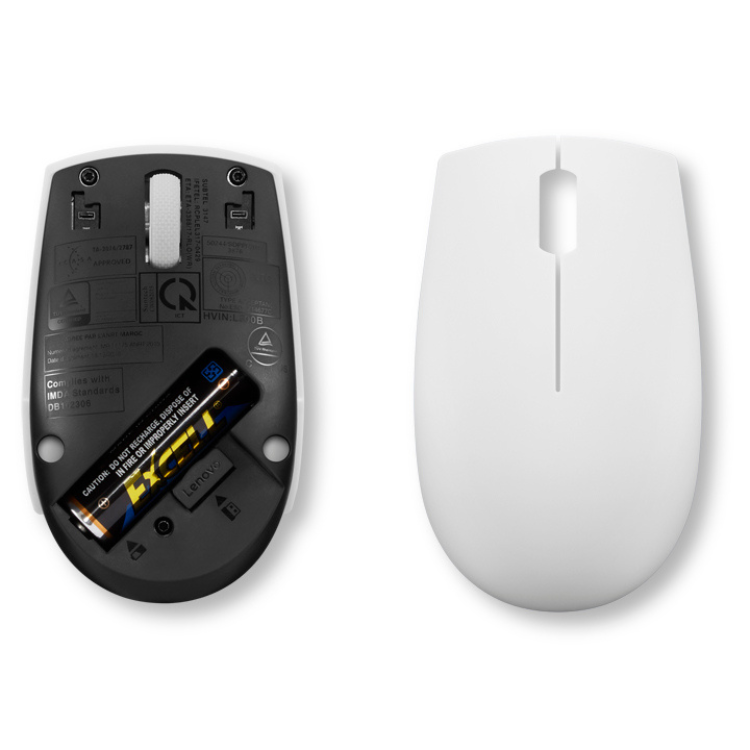Rato Lenovo 300 Compact Wireless Branco