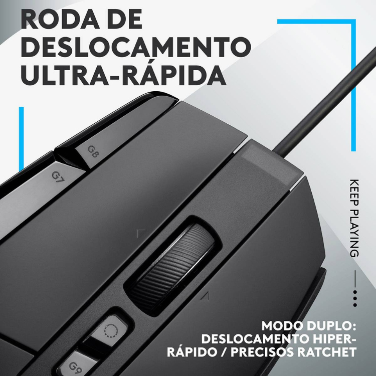 Rato Óptico Logitech G502 X Hero Gaming Preto