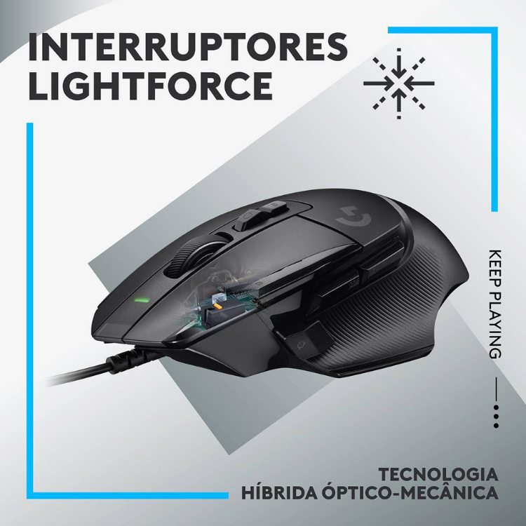 Rato Óptico Logitech G502 X Hero Gaming Preto