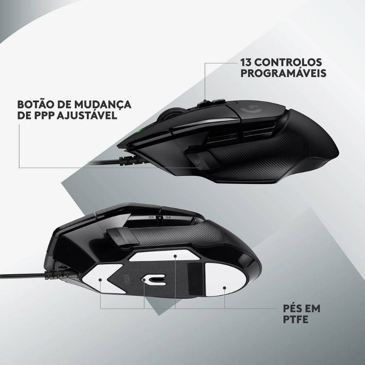 Rato Óptico Logitech G502 X Hero Gaming Preto