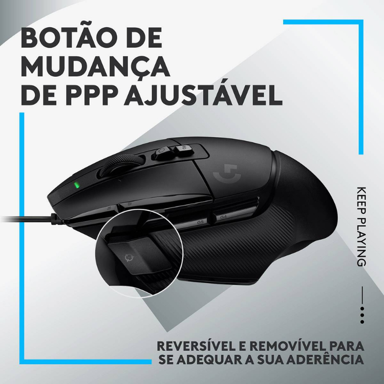 Rato Óptico Logitech G502 X Hero Gaming Preto