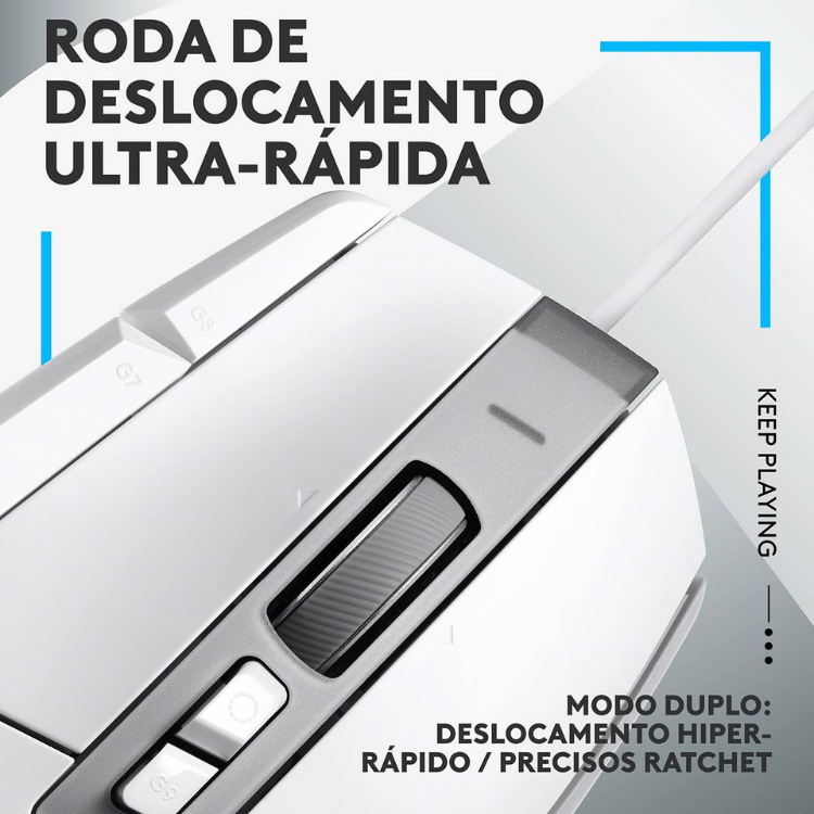 Rato Óptico Logitech G502 X Hero Gaming Branco