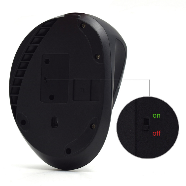 Rato Óptico Ergonómico Ewent EW3158 Wireless Preto
