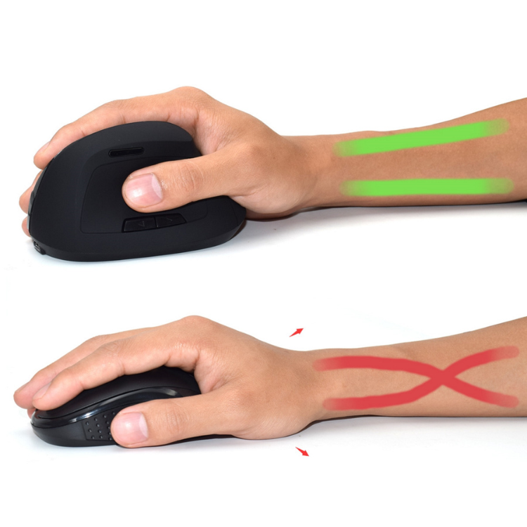 Rato Óptico Ergonómico Ewent EW3158 Wireless Preto