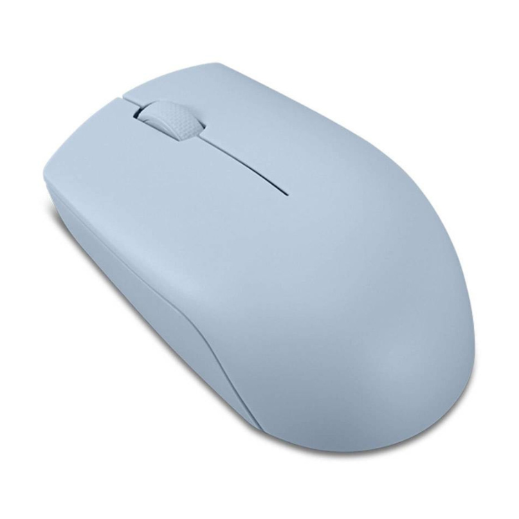 Lenovo 300 compact wireless mouse, blue, 1000 DPI optical.