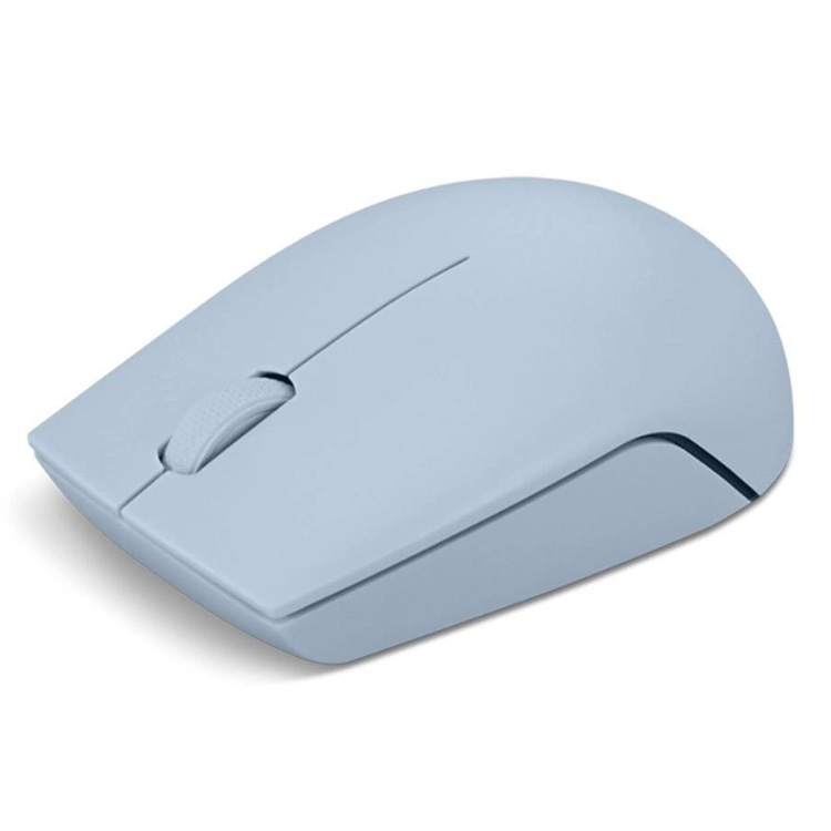 Lenovo 300 compact wireless mouse, blue, 1000 DPI optical.