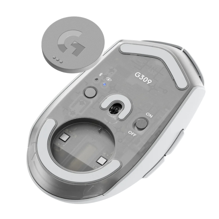 Logitech G309 Lightspeed Kabellose Optische Bluetooth Maus, Weiß