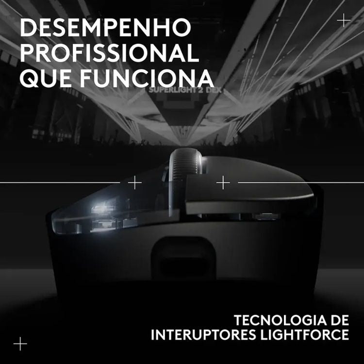 Rato Óptico Logitech Pro X Superlight 2 Dex Wireless 44000DPI Preto