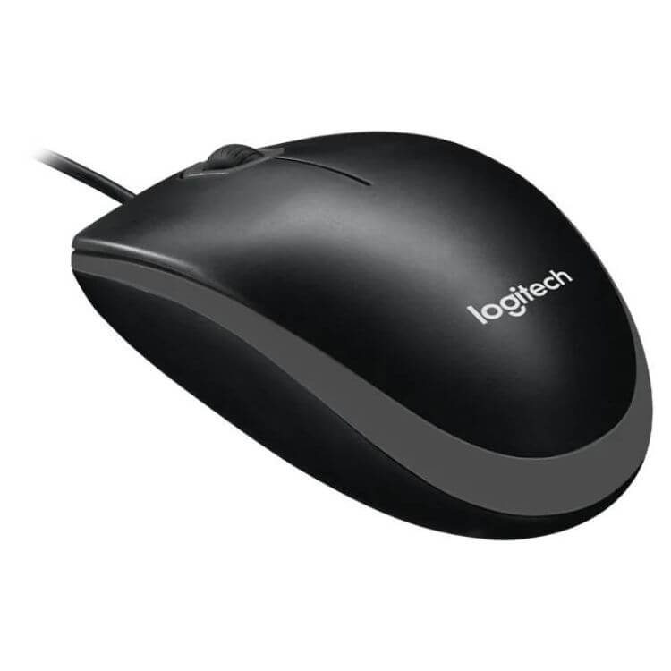 Rato Óptico Logitech B100 USB Wired Ambidestro Preto