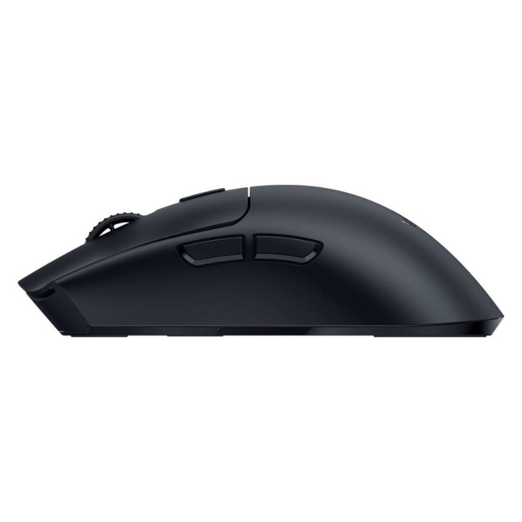 Black Razer gaming mouse, wireless, 30000 DPI optical, ergonomic design.