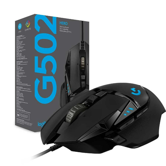 Logitech G502 Hero Gaming-Maus Schwarz