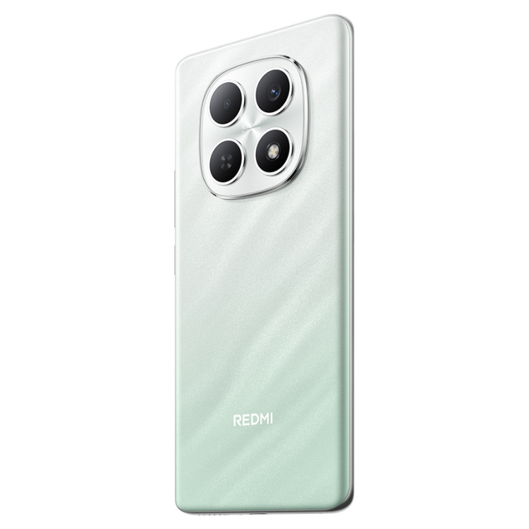 Xiaomi Redmi Note 15, verde, 4 câmeras traseiras, logotipo Redmi na parte inferior.
