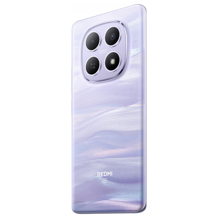 Smartphone Xiaomi Redmi Note 15 5G, 8GB/256GB, Dual Sim, cor Roxo, com quatro câmeras traseiras.