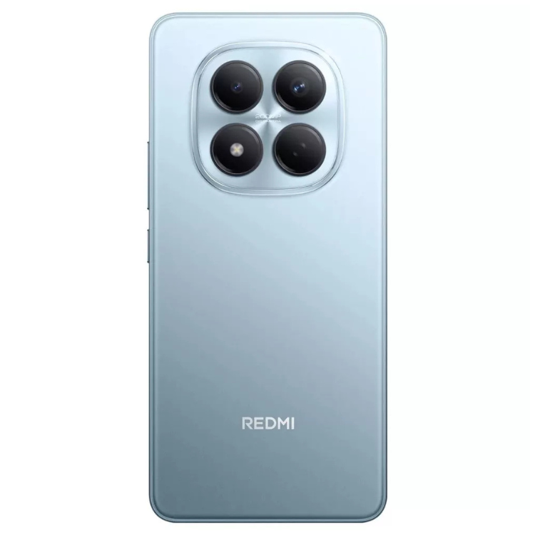 Smartphone Xiaomi Redmi Note 15 Pro azul, 4 câmeras na parte traseira, logotipo Redmi na parte inferior.