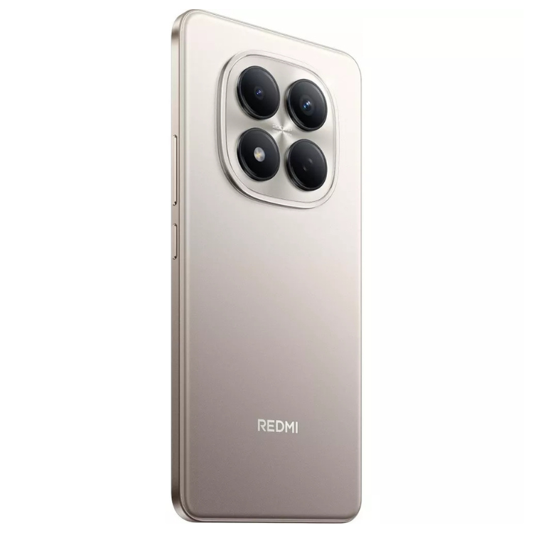 Smartphone Redmi Note 15 Pro, cor Titânio, com quatro câmeras na parte traseira.
