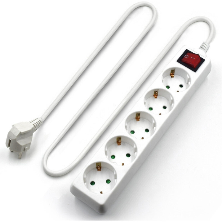 Ewent Mehrfachsteckdose 5-fach 16A Ein/Aus Weiß
