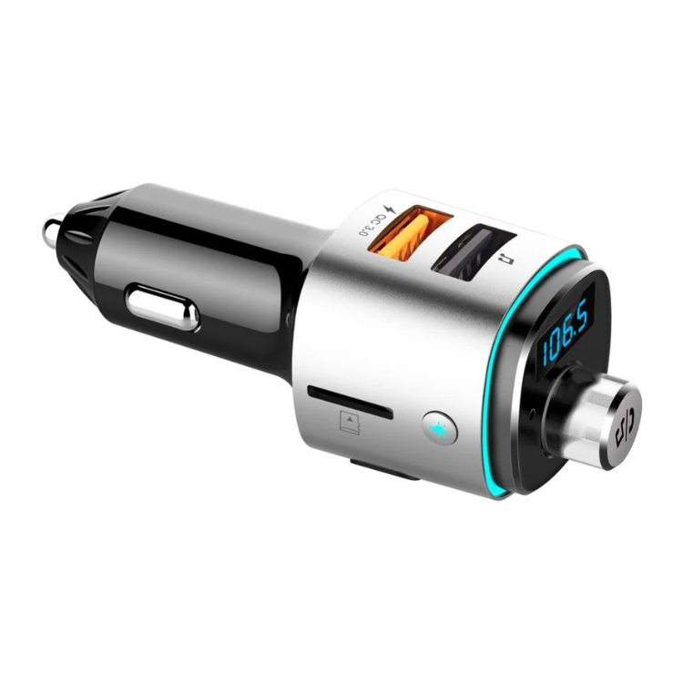 Transmissor FM/Carregador Rixus QC 3.0 Fast Charge