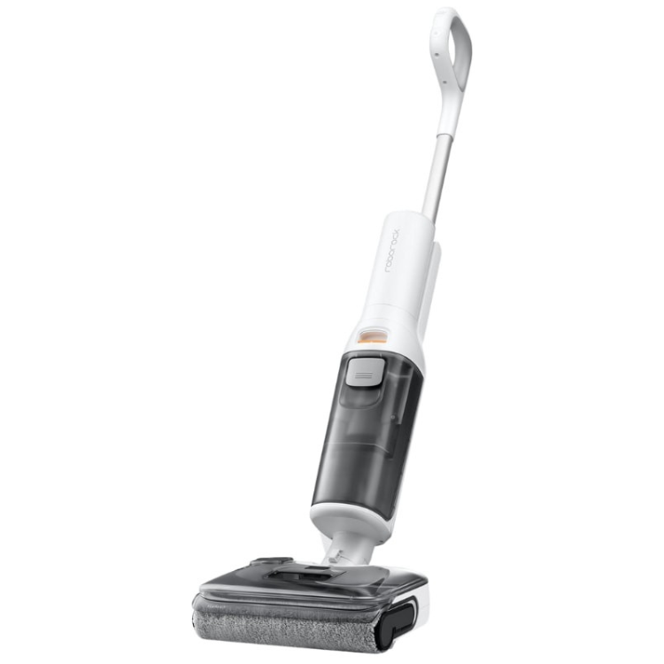Roborock F25 RT Branco vertical vacuum cleaner with gray and white design.