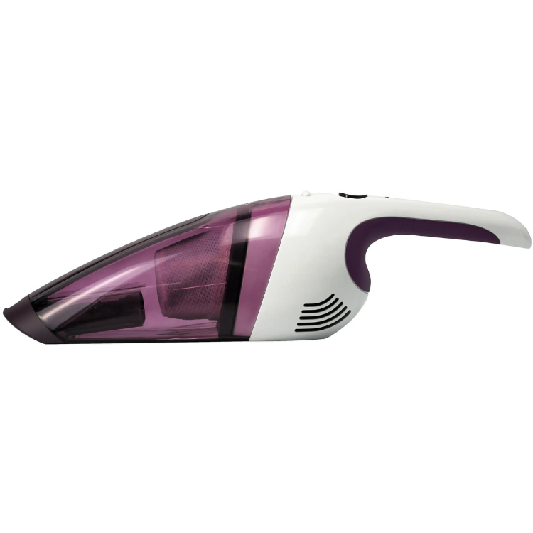 Aspirador de mão sem fios Rowenta Extenso 3.6V, branco e roxo.