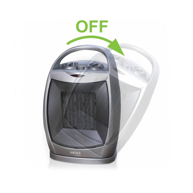 Aquecedor Termoventilador Cerâmico Haeger 1500W Portátil