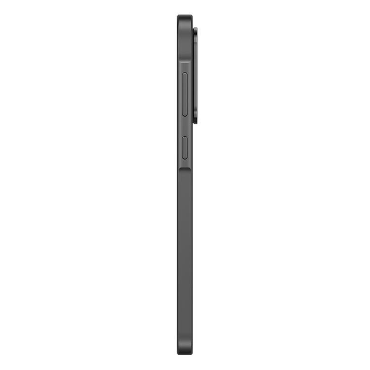 Samsung Galaxy A36 5G preto, lado direito com botões, 6.7 polegadas, 6GB/128GB.