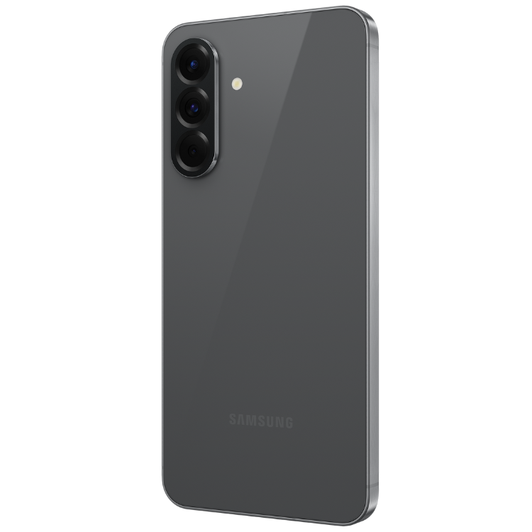 Samsung Galaxy A56 5G, preto, 8GB/128GB, câmera tripla, logotipo Samsung na parte inferior.