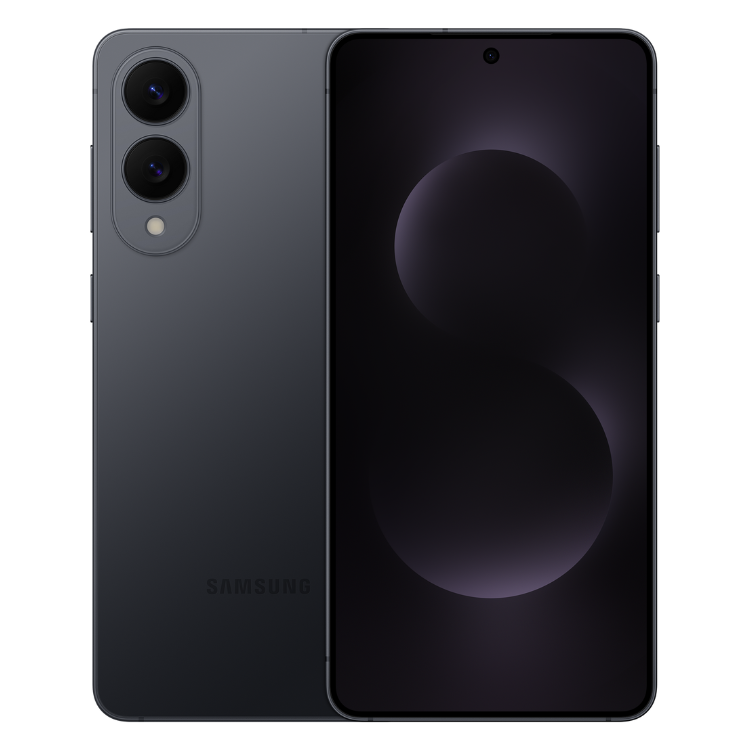 Samsung Galaxy S25 Edge 5G preto, 12GB/256GB, dual sim, câmera dupla e ecrã AMOLED.