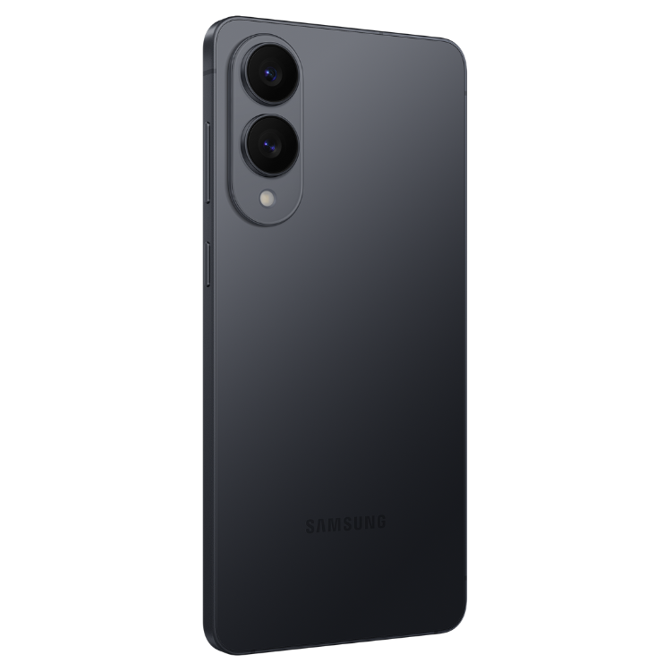 Samsung Galaxy S25 Edge 5G preto, 12GB/256GB, dual sim, câmera dupla e logotipo da marca na parte inferior.