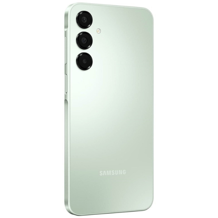 Samsung Galaxy A16, verde, 3 câmeras traseiras, logotipo SAMSUNG