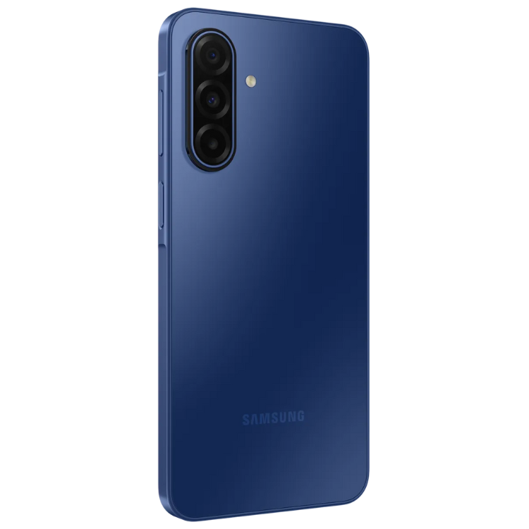 Samsung Galaxy A17 5G, azul, 4GB/128GB, três câmeras traseiras.