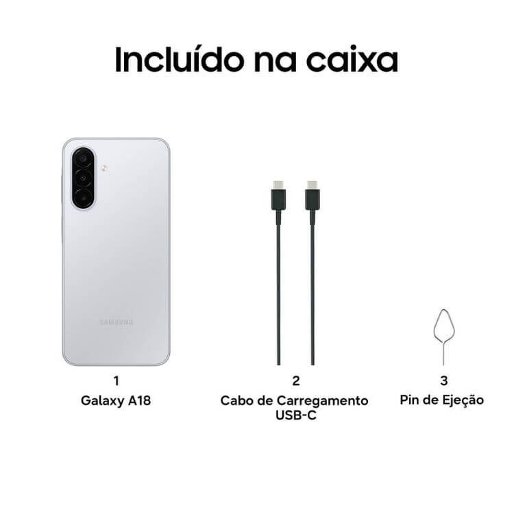 Samsung Galaxy A18 A185 4GB/128GB Dual Sim Prateado
