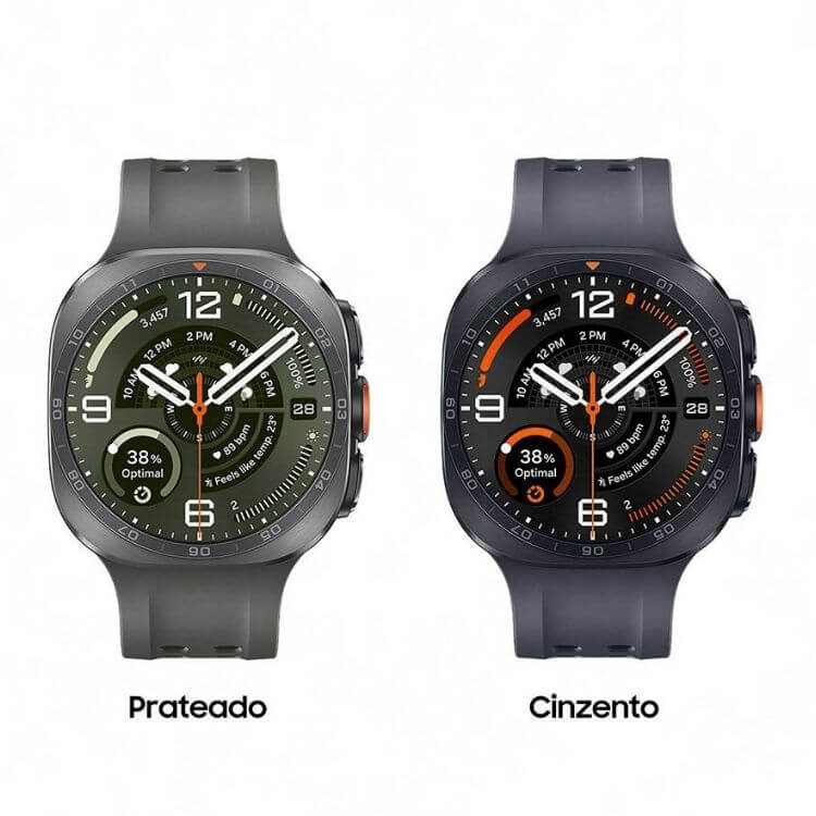 Samsung Watch Ultra 2 2025 L715 47mm GPS + LTE Prateado Titânio