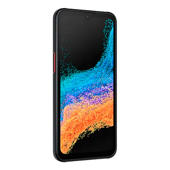 Samsung Galaxy XCover6 Pro, smartphone preto com ecrã de 6,6 polegadas, processador Octa-core, 6GB RAM, 128GB, câmaras duplas.