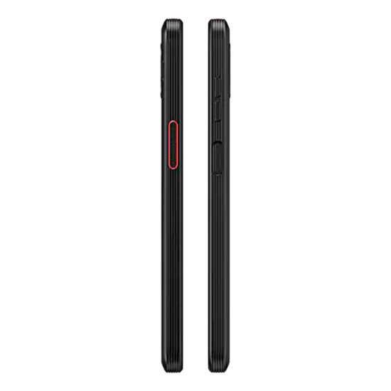 Samsung Galaxy XCover6 Pro, smartphone preto, 6GB/128GB, Dual Sim, 5G, dois lados.