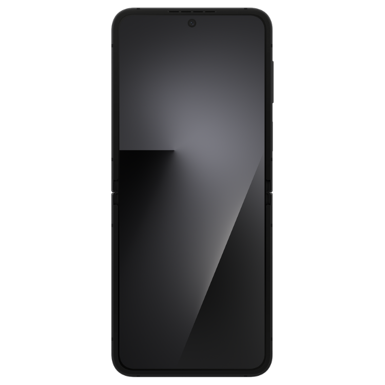 Smartphone Samsung Galaxy Z Flip7 FE 5G preto, 6.7 polegadas, dobrável, 8GB/256GB.