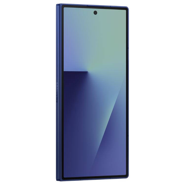 Samsung Galaxy Z Fold7 5G, azul, smartphone dobrável.