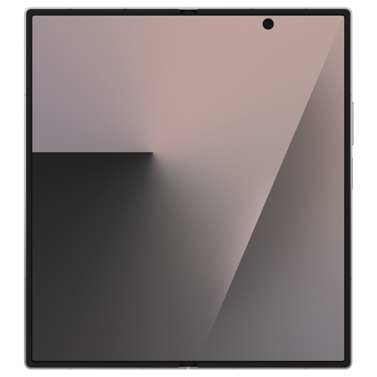 Samsung Galaxy Z Fold7, smartphone dobrável cinzento, ecrã grande e fino.