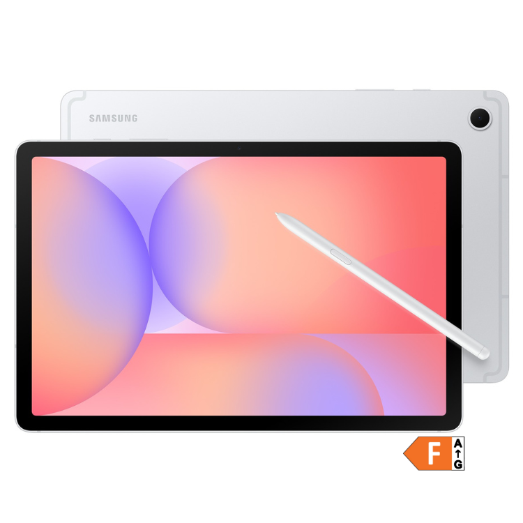 Tablet Samsung Galaxy Tab S10 Lite prateado com caneta S-Pen.