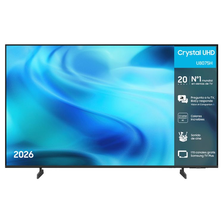 Televisão Samsung Crystal U8075H (2026) Smart TV 4K LED 85"