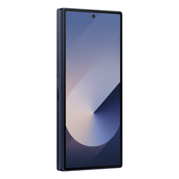 Samsung Galaxy Z Fold6 5G, azul escuro, smartphone dobrável.