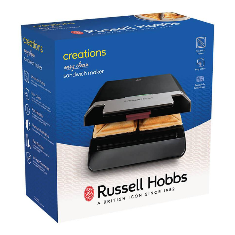 Sandwicheira Russell Hobbs Creations Easy Clean Preto