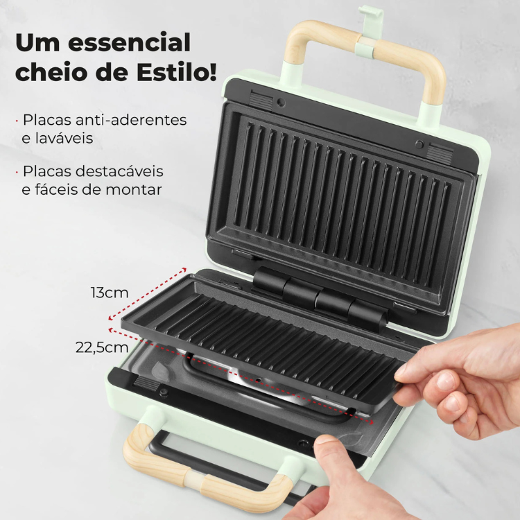 Sandwicheira Flama Grill 4964FL 800W Verde