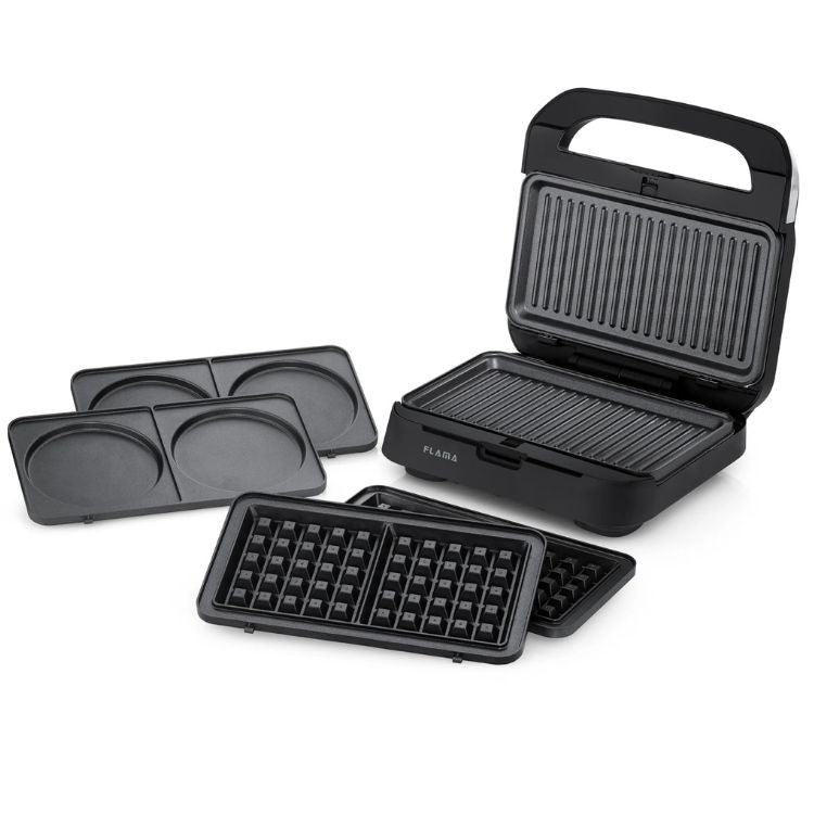 Sandwicheira Flama 4981FL 3 em 1 1000W Inox