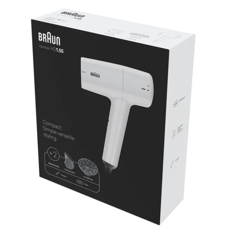 Braun BRHD155E Haartrockner 1800W Weiß
